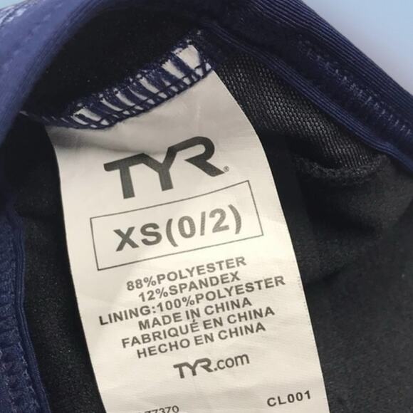 TYR Womens XS Blue 2 IN 1 Tankini Swim Top - Picture 6 of 7